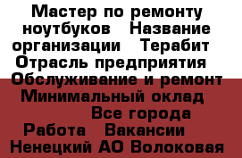 Мастер по ремонту ноутбуков › Название организации ­ Терабит › Отрасль предприятия ­ Обслуживание и ремонт › Минимальный оклад ­ 80 000 - Все города Работа » Вакансии   . Ненецкий АО,Волоковая д.